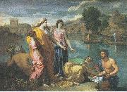 Nicolas Poussin The Finding of Moses oil painting on canvas